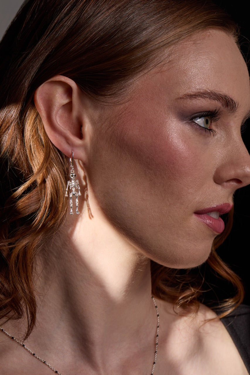 Skeleton Drop Earring T-Shirts