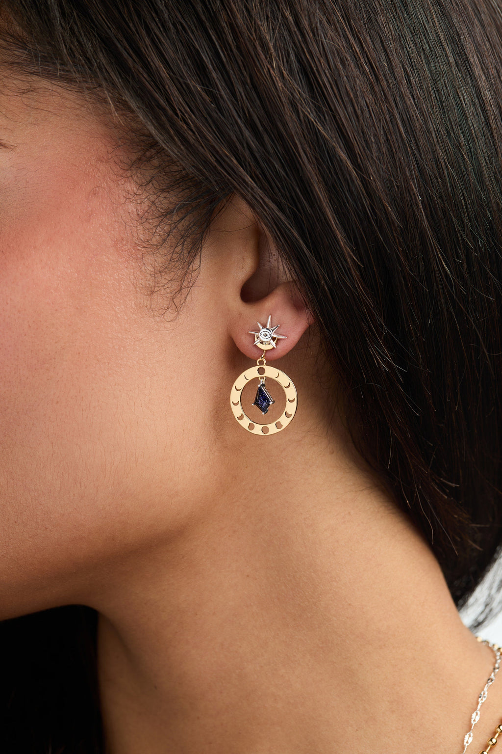 Moon Phase Statement Earring T-Shirts