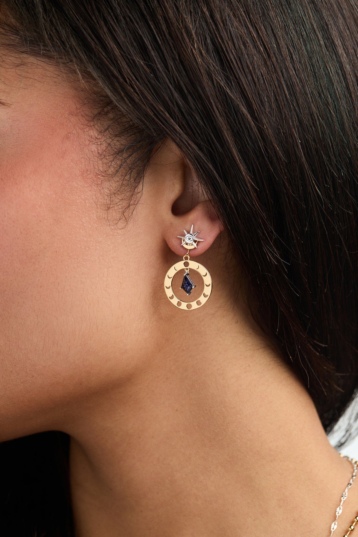 Moon Phase Statement Earring T-Shirts