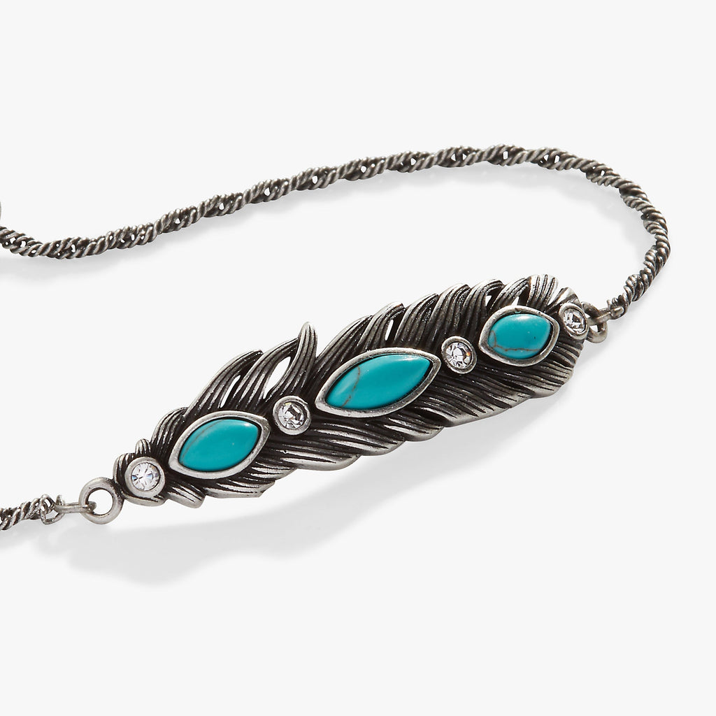 Turquoise Feather Bolo Bracelet T-Shirts