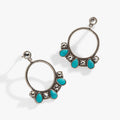 Turquoise Crystal Hoop Earrings T-Shirts