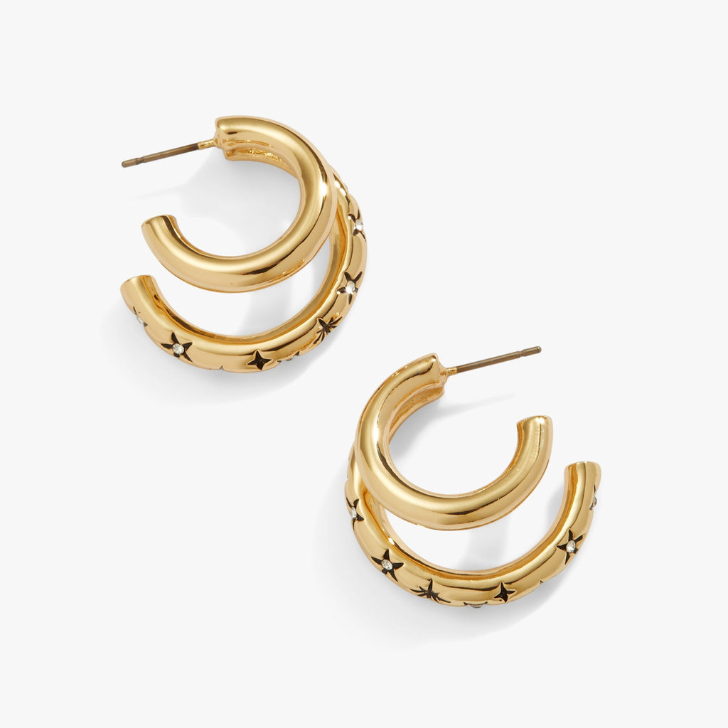 Stargazer Double Hoop Earrings T-Shirts