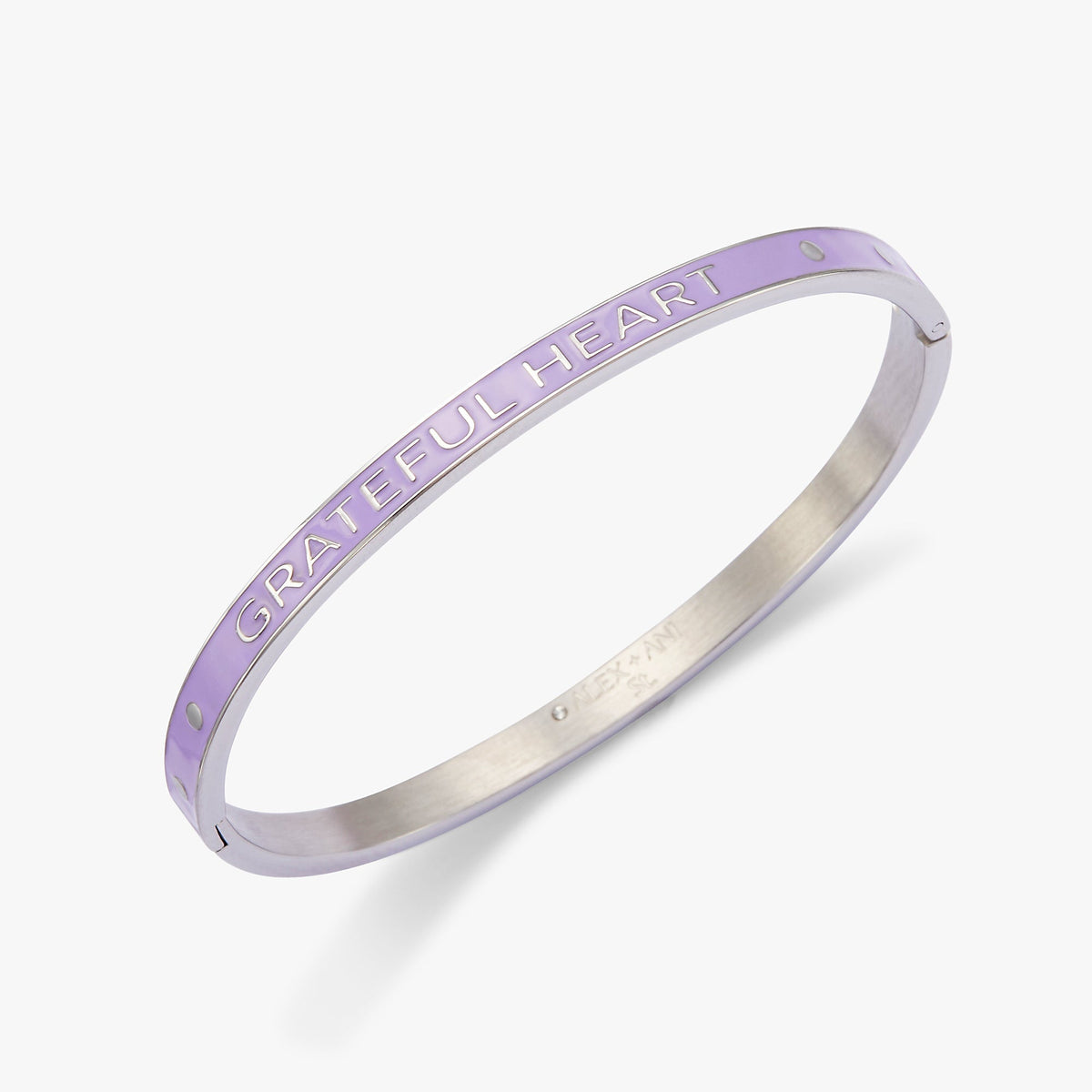 'Grateful Heart Abundant Life' Hinge Bangle T-Shirts