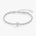 Snowflake Crystal Chain Bracelet T-Shirts