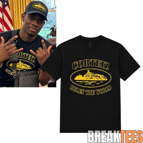 AS Monaco Folarin Balogun Corteiz Rules The World Special Edition Tee