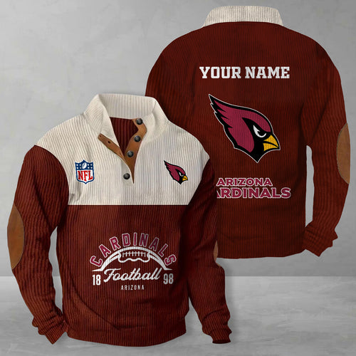 Arizonna Cardinals Colorful Stand Collar Sweatshirt