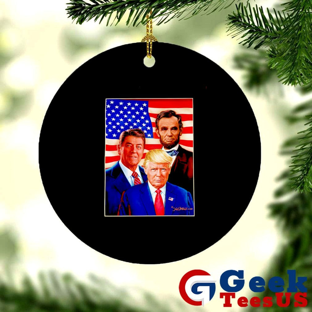 Abraham Lincoln Ronald Reagan and Donald Trump White House Paintings shirt