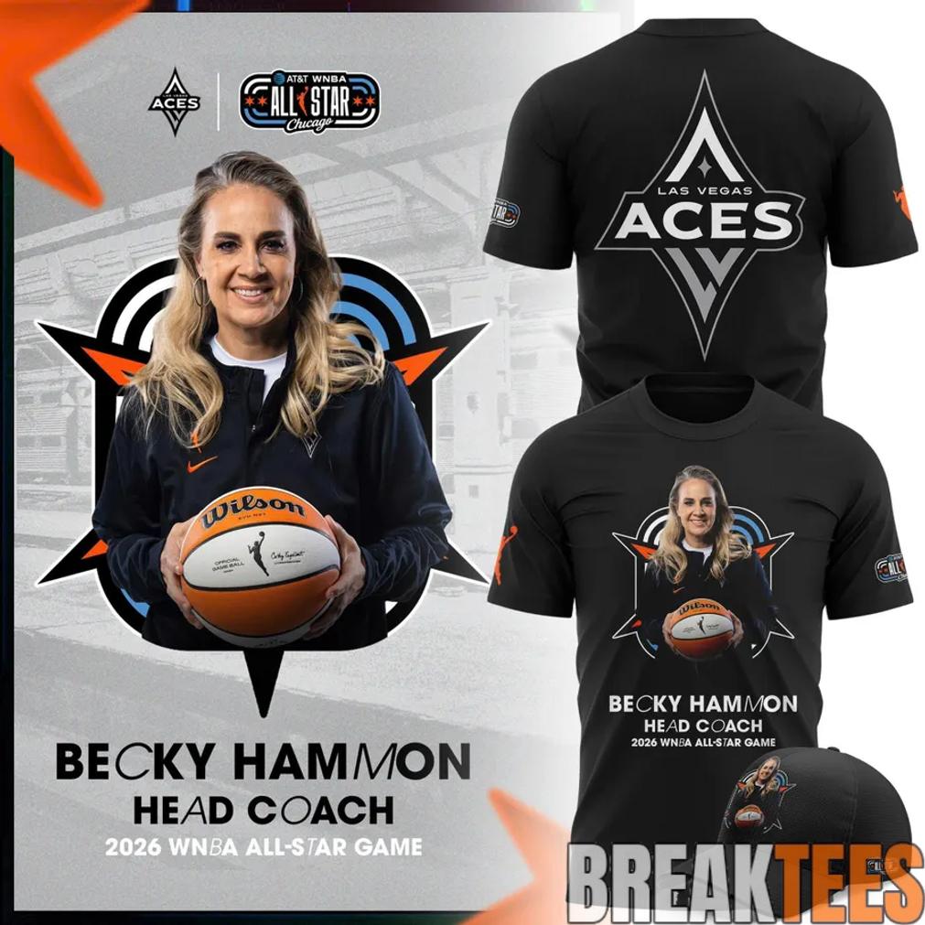 Las Vegas Aces Becky Hammon 2026 WNBA All-Star Coach Shirt