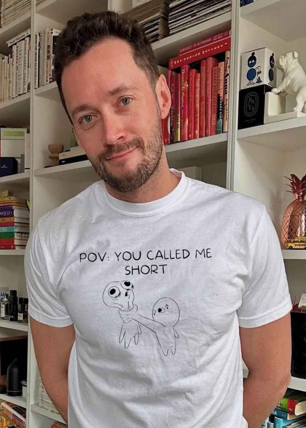 Aggressive Alien Character Choking Victim Pov You Called Me Short T-Shirt