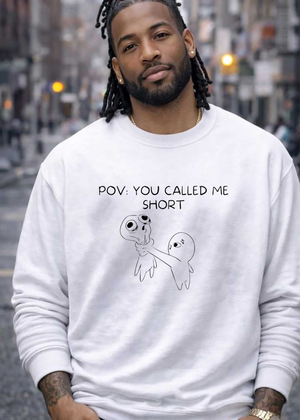 Aggressive Alien Character Choking Victim Pov You Called Me Short T-Shirt