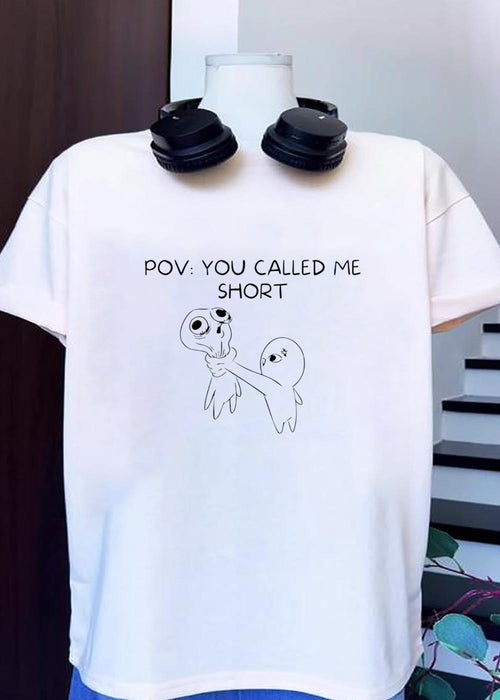 Aggressive Alien Character Choking Victim Pov You Called Me Short T-Shirt