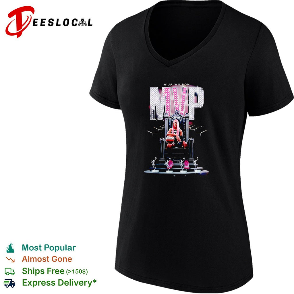 A’ja Wilson Las Vegas Aces MVP Basketball shirt