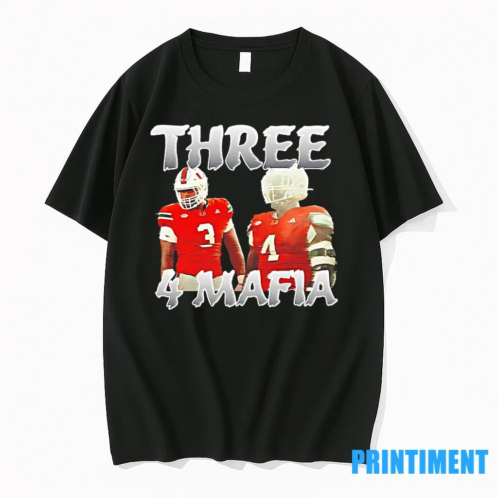 Akheem Mesidor And Rueben Bain Three 4 Mafia Tshirts Sweater Unisex , , , Long Sleeve Tee