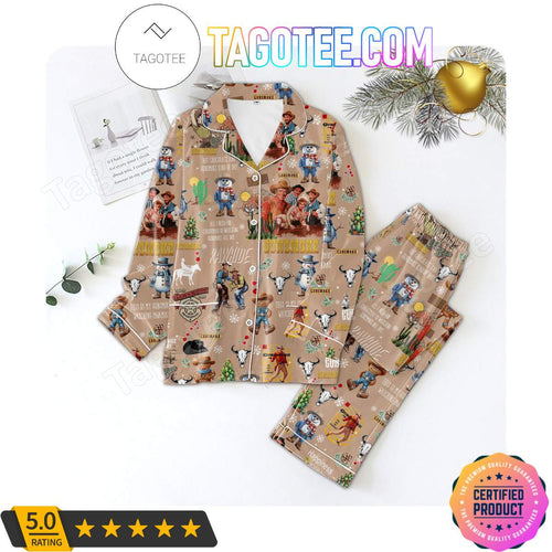 All I Need For Christmas Is Watching Gunsmoke All Day Shirt Pant PJ Pajamas Set