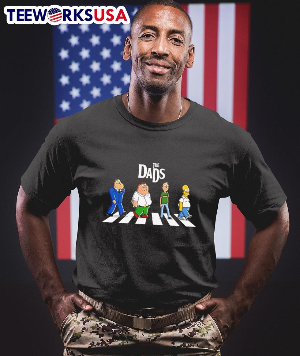 American Dad The Dads Abbey Road Parody T-Shirt