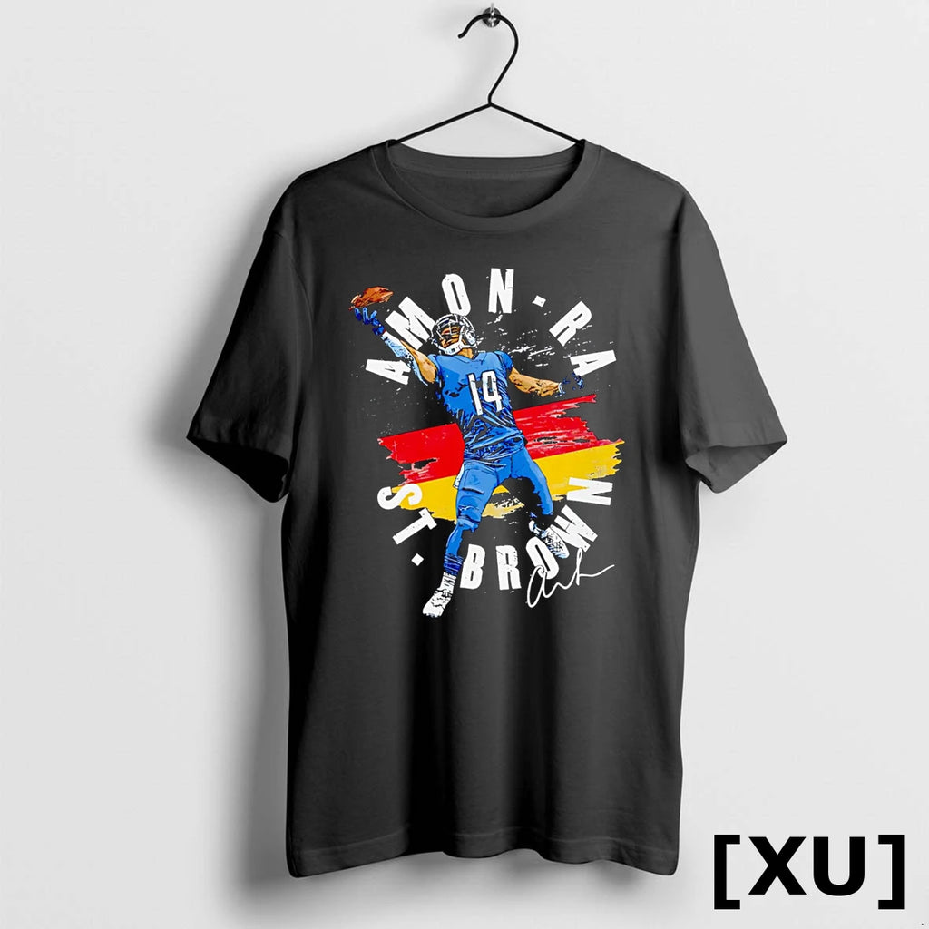 Amon Ra St Brown Detroit Germany Flag Tshirts Sweater