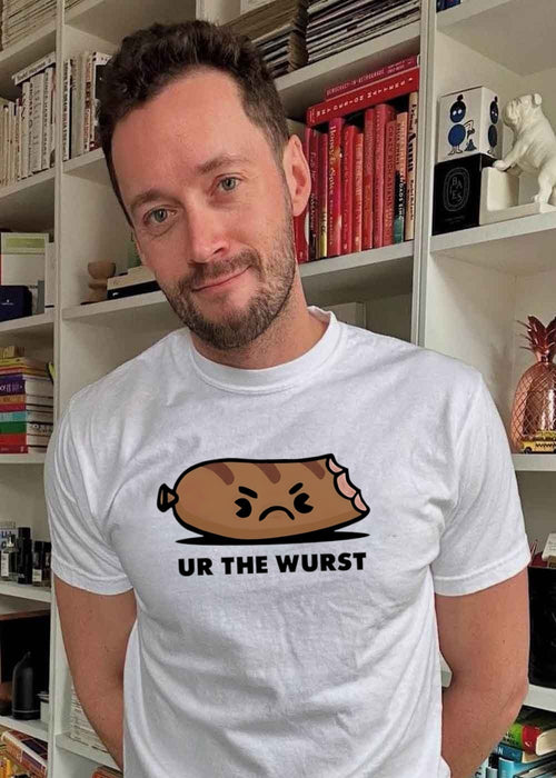 Angry Sausage Pun Ur the Wurst T-Shirt
