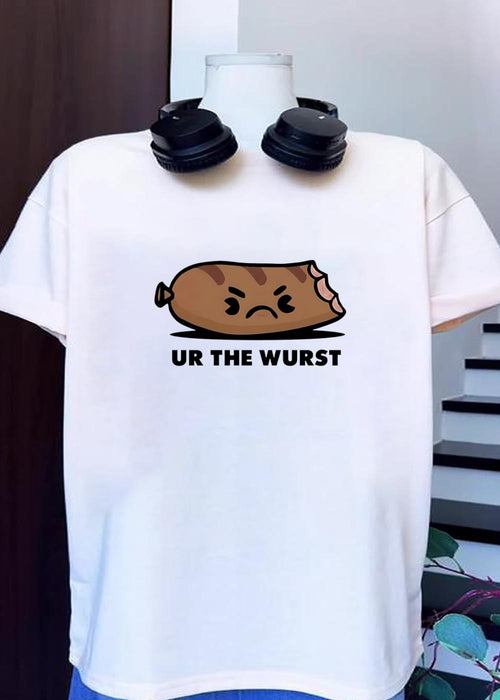 Angry Sausage Pun Ur the Wurst T-Shirt