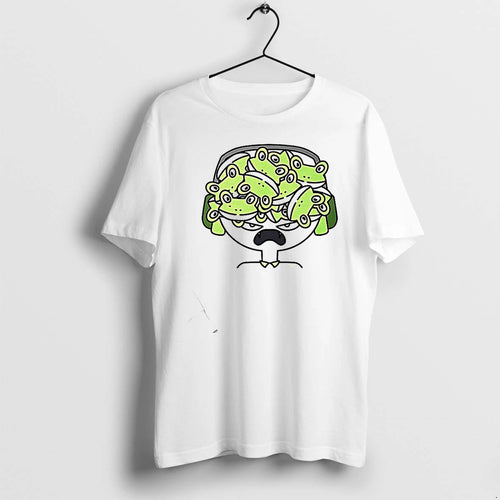 Angry Frog Headphones Cartoon Tshirts Sweater