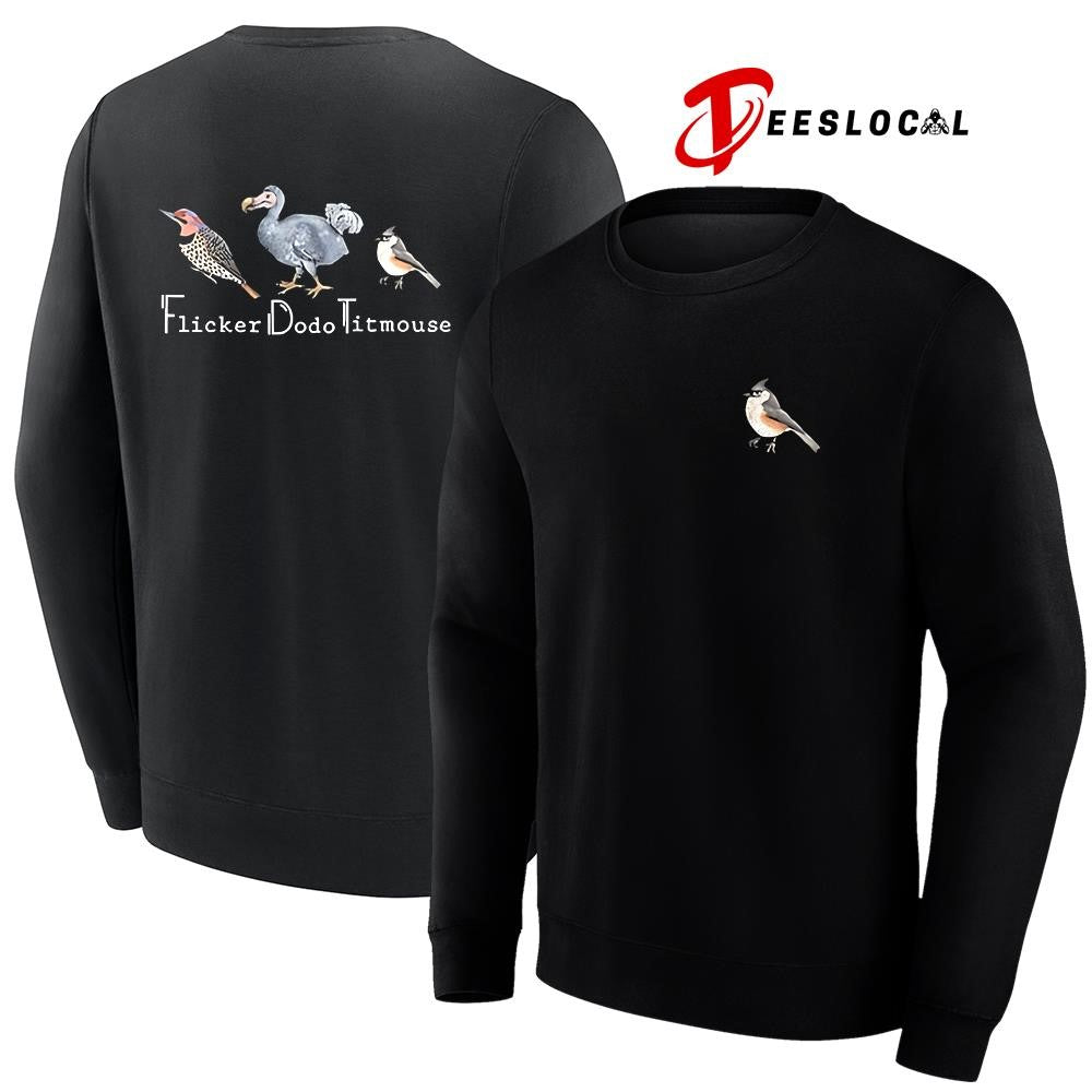 Animal FDT Flicker Dodo Titmouse graphic shirt