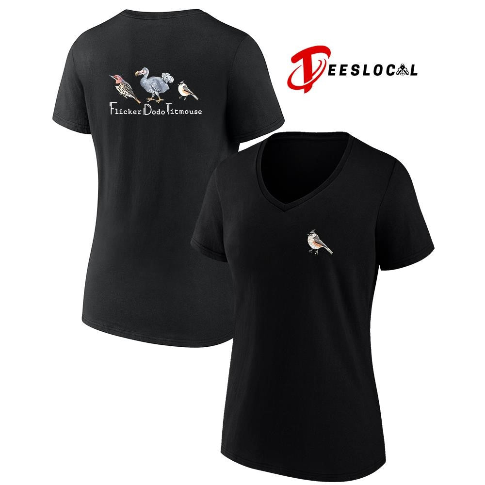 Animal FDT Flicker Dodo Titmouse graphic shirt