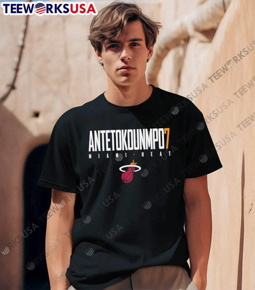 Antetokounmpo 7 Miami Heat shirt