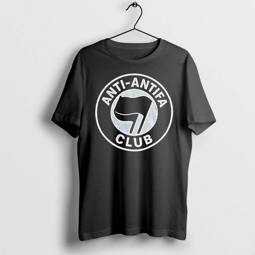 Anti Antifa Club Logo Funny Political Tshirts Sweater