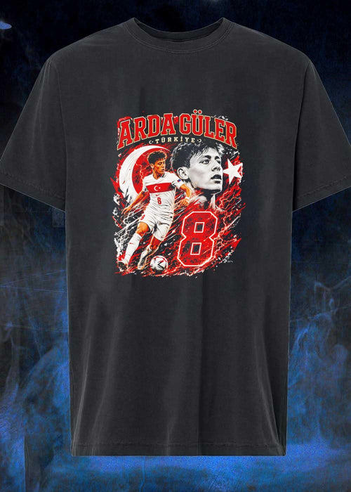 Arda Guler Running with Soccer Ball Arda Guler Turkiye Number 8 T-Shirt