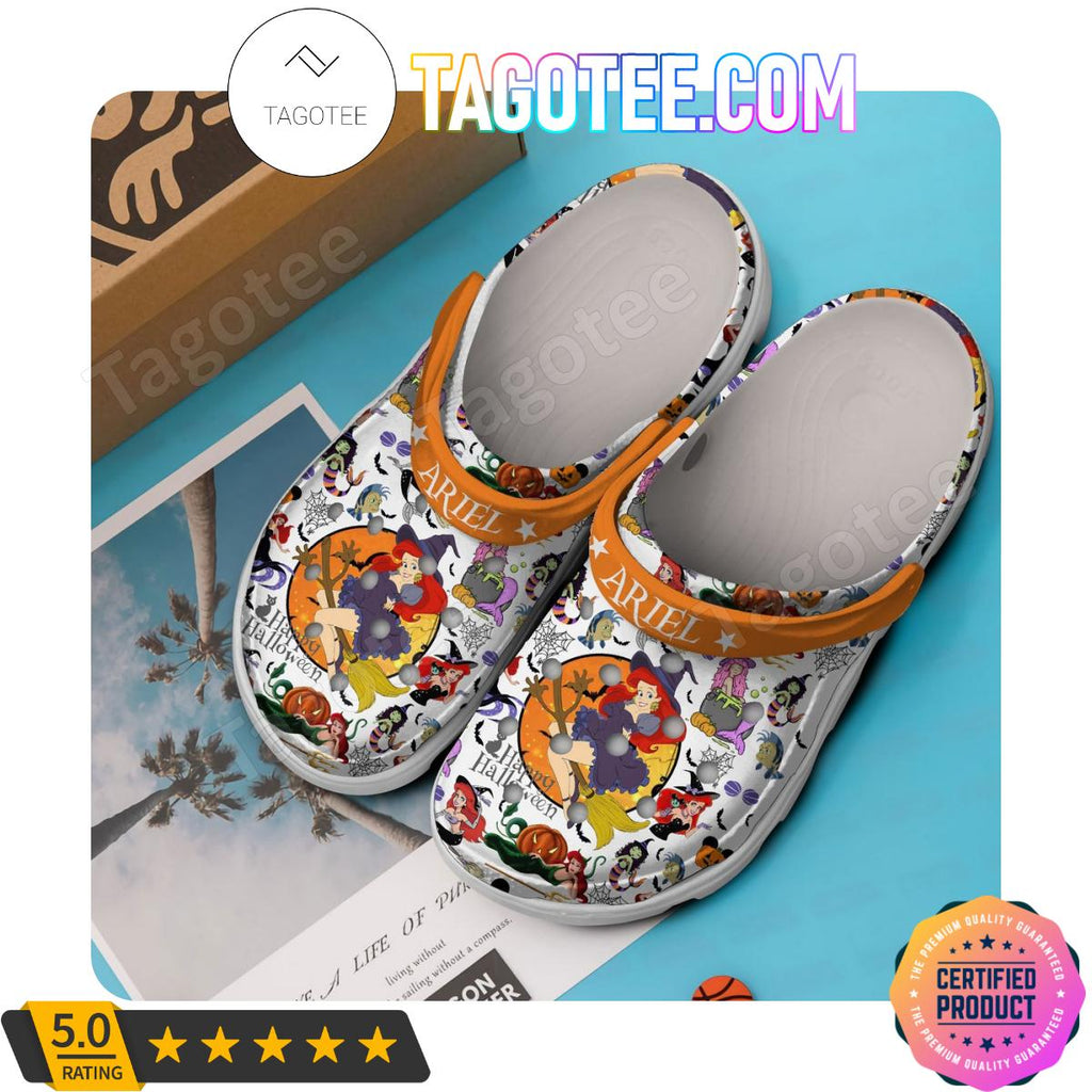 Ariel Happy Halloween Crocs Clogs