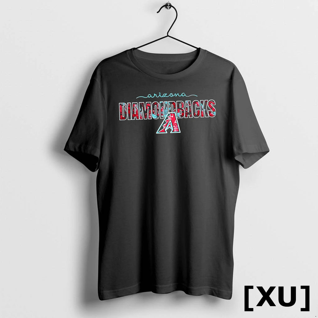 Arizona Diamondbacks Floral Graphic Baseball Tshirts Sweater