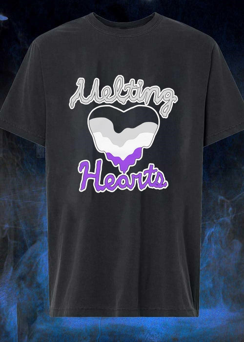 Asexual Pride Melting Hearts Asexual Flag T-Shirt