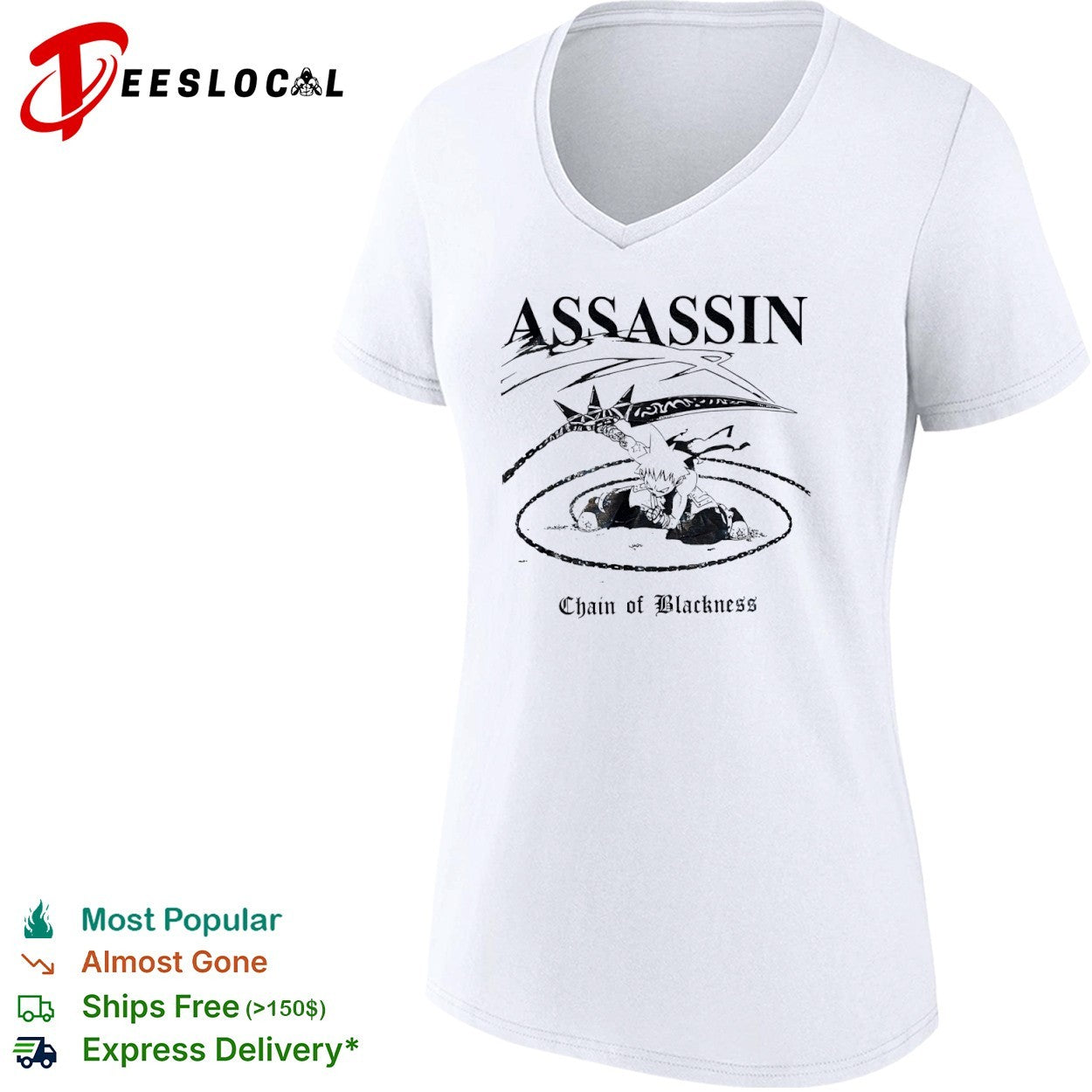 Assassin Chain of Blackness Anime Character shirt