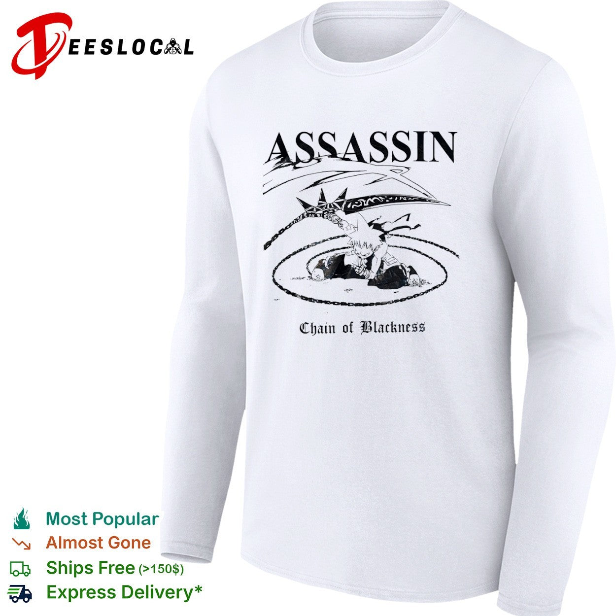 Assassin Chain of Blackness Anime Character shirt