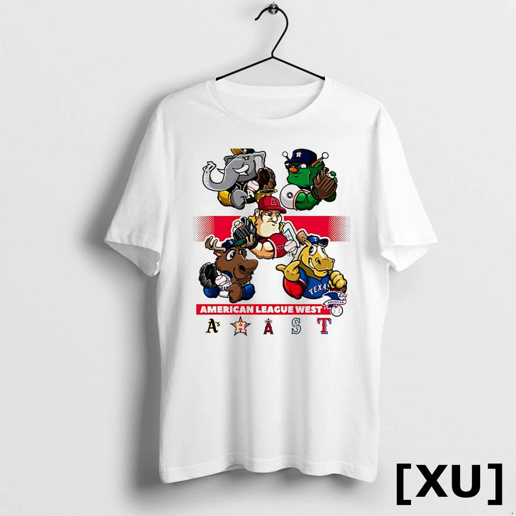 Athletics Houston Astros La Angels Seattle Mariners Texas Rangers American League West Tshirts Sweater