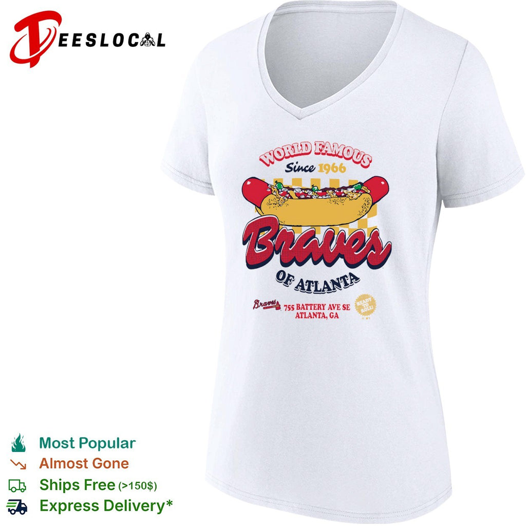 Atlanta Braves World Famous Since 1966 Hot Dog Ready to Roll shirt