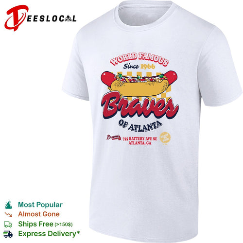 Atlanta Braves World Famous Since 1966 Hot Dog Ready to Roll shirt