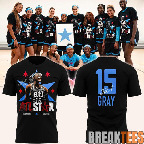 Atlanta Dream ALLISHA GRAY 2026 4x ATL STAR Black Shirt