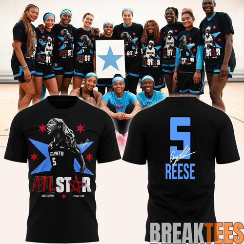 Atlanta Dream ANGEL REESE ATL STAR Black Shirt 2026