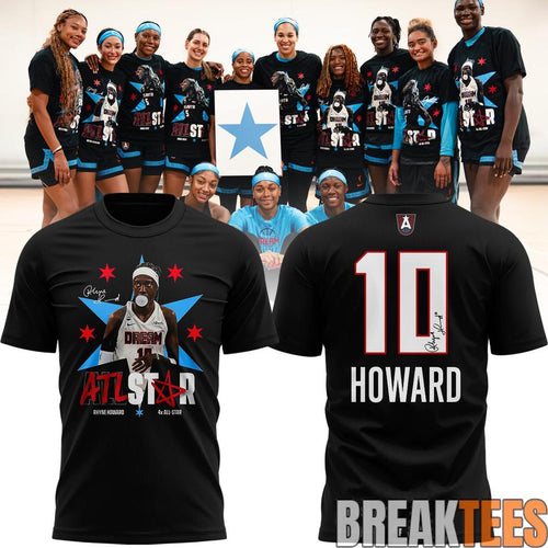 Atlanta Dream Rhyne Howard 2026 ATL STAR Black Shirt