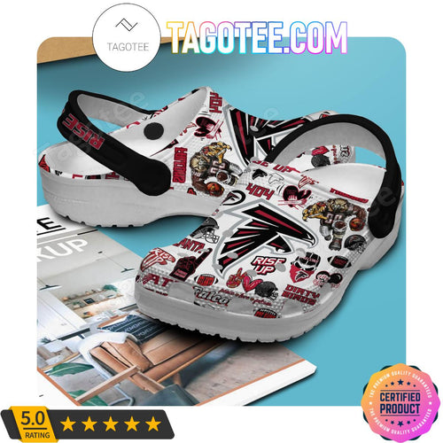 Atlanta Falcons Rise Up Football Crocs Clogs