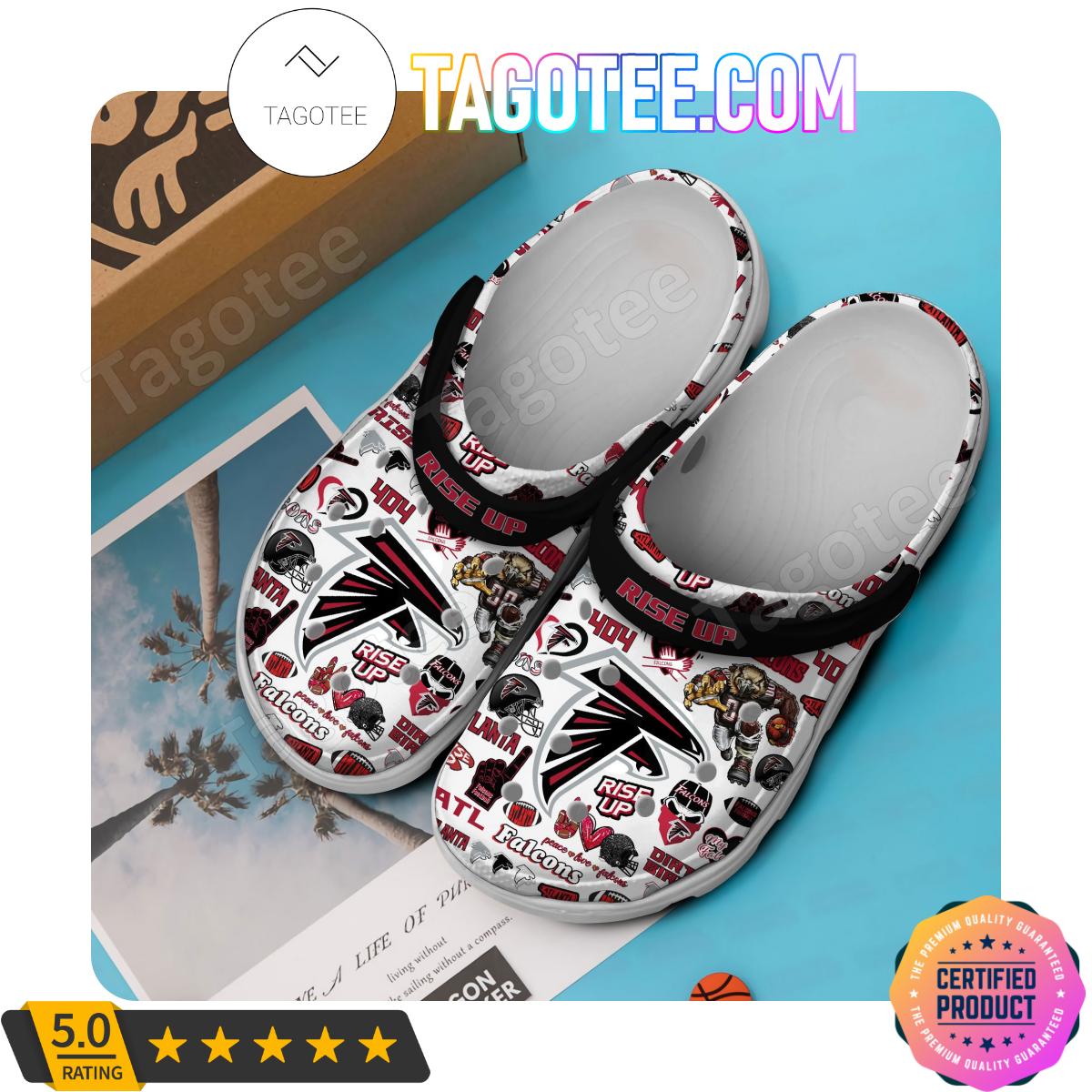 Atlanta Falcons Rise Up Football Crocs Clogs