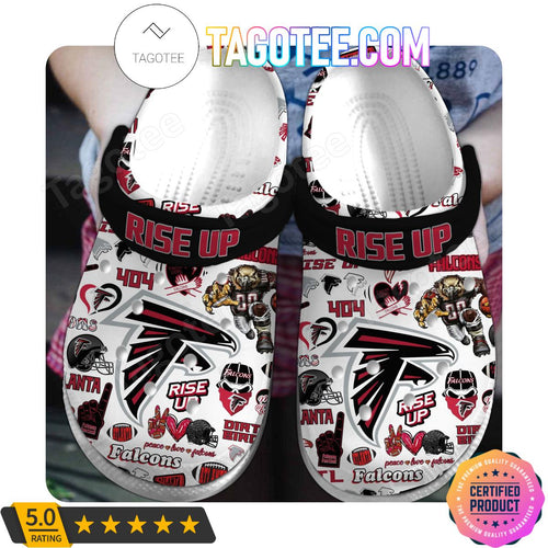 Atlanta Falcons Rise Up Football Crocs Clogs