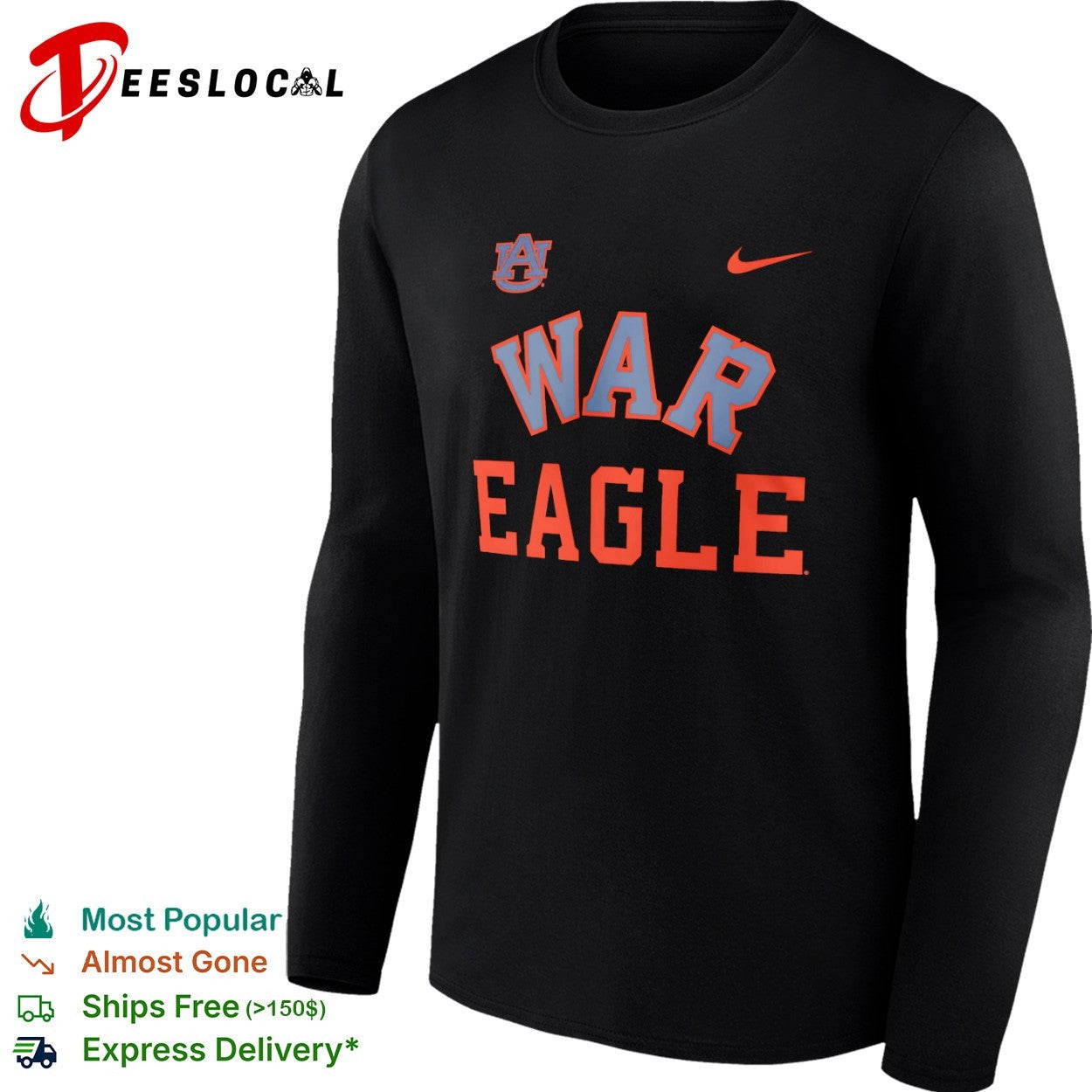 Auburn Tigers War Eagle NCAA College Football shirt