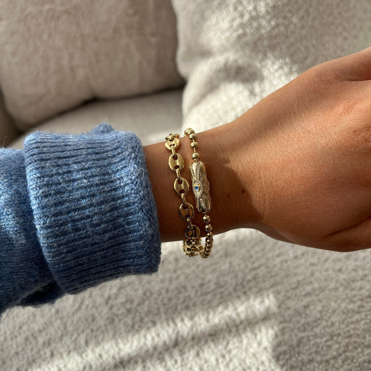 Evil Eye Barrel Closure Bracelet T-Shirts
