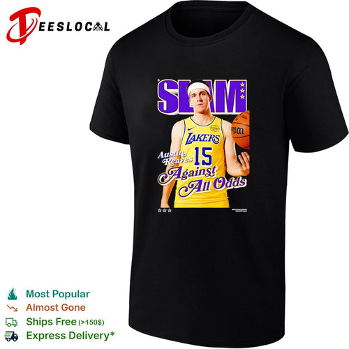 Austin Reaves LA Lakers Against All Odds SLAM Magazine Cover shirt