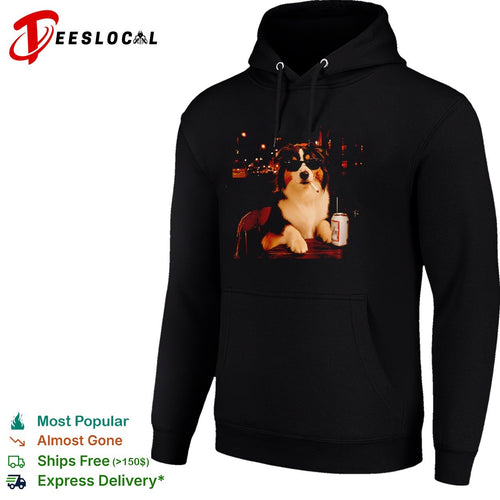 Australian Shepherd Dog Smoking a Cigarette with a Beer shirt
