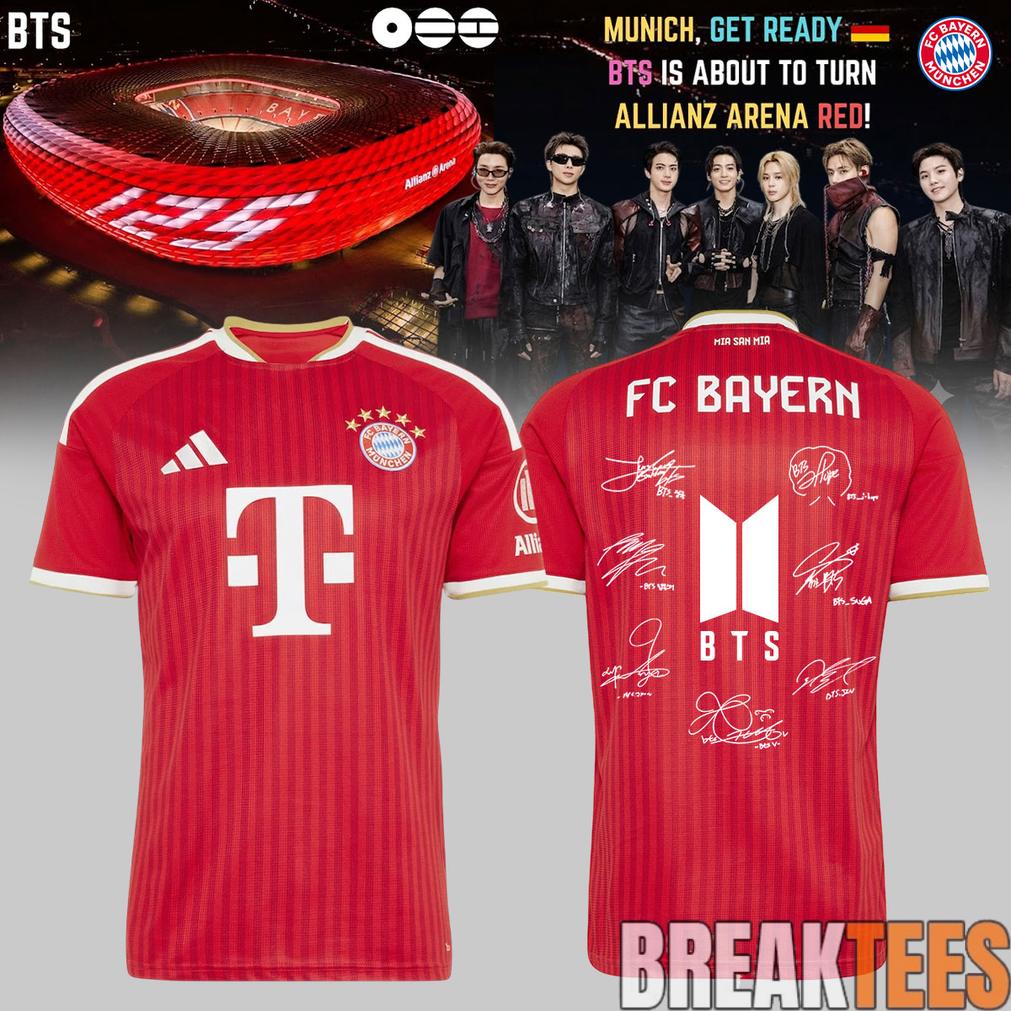 BTS x FC Bayern Munich Arirang World Tour Special Edition Jersey
