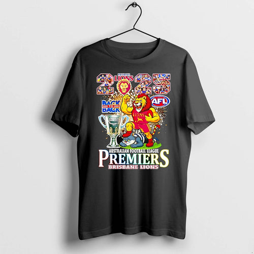Back To Back 2025 Australian Football League Premiers Brisbane Lions Mascot Tshirts Sweater