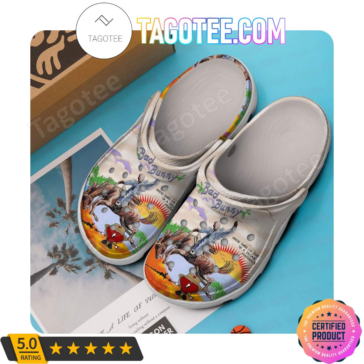 Bad Bunny Nadie Sabe Lo Que Va A Pasar Manana Crocs Clogs