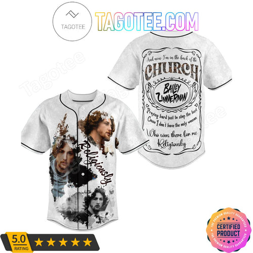 Bailey Zimmerman Religiously Baseball Jersey